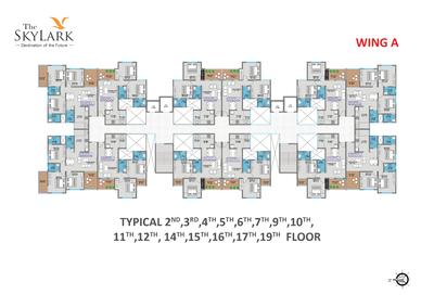 Image of 970 Sq.ft 2 BHK Apartment / Flat for sale in Mohisha The Skylark Phase 1, Ravet, Pune for Rs. 5900000