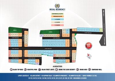 Image of 600 Sq.ft Residential Plot / Land for sale in Latteri, Vellore for Rs. 775000