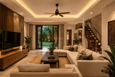Living Room Image of 2000 Sq.ft 3 BHK Independent House for sale in Nellikunnu Thrissur for Rs. 11800000