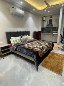Bedroom Image of 1100 Sq.ft 1 RK Builder Floor for rent in Sector 52 Gurgaon for Rs. 28000