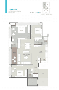 Image of 1300 Sq.ft 3 BHK Apartment / Flat for sale in Shaligram Elevate, Ognaj, Ahmedabad for Rs. 13600000