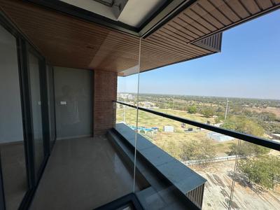 Balcony Image of 3260 Sq.ft 4 BHK Apartment / Flat for rent in Adani Paarijat, Shantigram Ahmedabad for Rs. 68000
