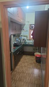 Kitchen Image of 980 Sq.ft 3 BHK Apartment / Flat for rent in Rajdhani Nikunj Apartment, Patparganj New Delhi for Rs. 38000