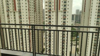 Balcony Image of 1600 Sq.ft 3 BHK Apartment / Flat for rent in Aparna Zenon, Puppalaguda Hyderabad for Rs. 66000