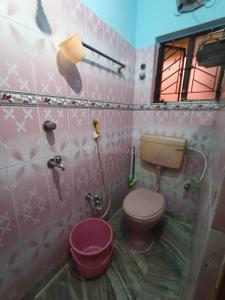 Bathroom Image of 900 Sq.ft 2 BHK Apartment / Flat for sale in Kalikapur, EM Bypass Kolkata for Rs. 4400000