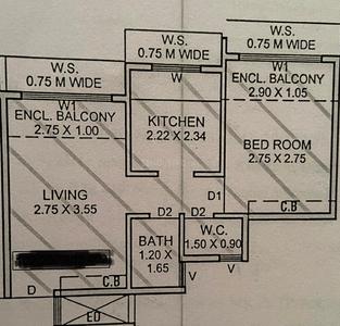 Image of 410 Sq.ft 1 BHK Apartment / Flat for sale in Arihant Arshiya, Khopoli, Navi Mumbai for Rs. 2349999