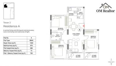 Image of 1050 Sq.ft 2 BHK Apartment / Flat for sale in Nagerbazar, Kolkata for Rs. 7875000