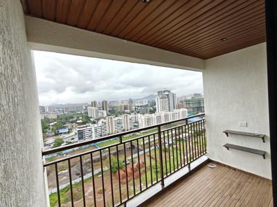 Balcony Image of 1420 Sq.ft 3 BHK Apartment / Flat for rent in Ceratec Presidential Towers, Ravet Pune for Rs. 29000