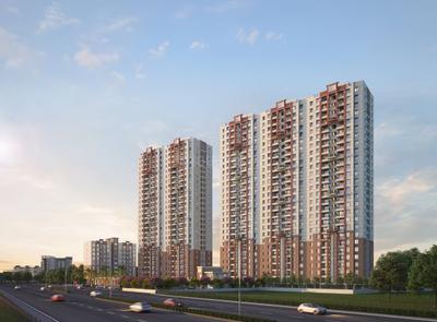 Image of 949 Sq.ft 2 BHK Apartment / Flat for sale in Nyati Exuberance, Mohammed Wadi, Pune for Rs. 5900000