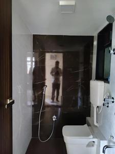 Common Bathroom Image of 700 Sq.ft 1 BHK Apartment / Flat for rent in Raunak Bliss, Kasarvadavali Thane for Rs. 22501