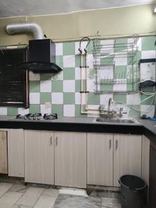 Kitchen Image of 1200 Sq.ft 3 BHK Apartment / Flat for rent in Masoodpur New Delhi for Rs. 44000