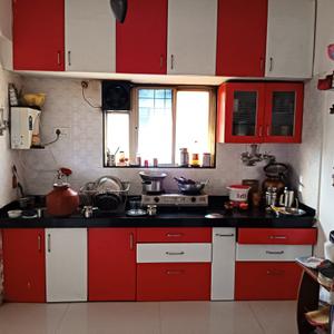 Kitchen Image of 670 Sq.ft 1 BHK Apartment / Flat for sale in Kiwale Pune for Rs. 3500000