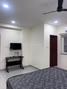 Bedroom Image of 600 Sq.ft 1 BHK Apartment / Flat for rent in Madhapur Hyderabad for Rs. 34000