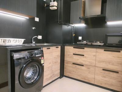 Kitchen Image of 560 Sq.ft 1 RK Apartment / Flat for rent in Brigade Cornerstone Utopia, Halasahalli Bengaluru for Rs. 40000