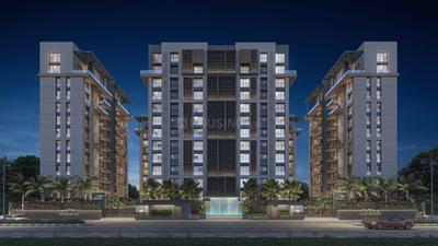 Image of 1500 Sq.ft 3 BHK Apartment / Flat for sale in Vesu, Surat for Rs. 9837000