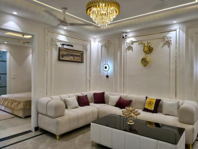 Living Room Image of 900 Sq.ft 3 BHK Apartment / Flat for sale in Hans Builders Floor, Dwarka Mor New Delhi for Rs. 7500000