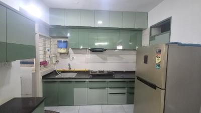 Kitchen Image of 2000 Sq.ft 3 BHK Apartment / Flat for rent in Shadhna Skywalk, Chandkheda Ahmedabad for Rs. 38000