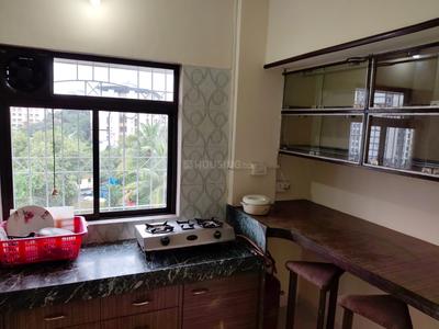 Kitchen Image of 580 Sq.ft 1 BHK Apartment / Flat for rent in Hiranandani Estate Thane for Rs. 26000