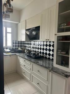 Kitchen Image of 2356 Sq.ft 3.5 BHK Apartment / Flat for rent in L And T Raintree Boulevard, Sahakara Nagar Bengaluru for Rs. 130000
