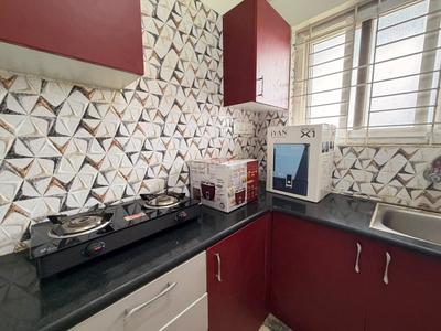 Kitchen Image of 750 Sq.ft 1 BHK Apartment / Flat for rent in Mahadevapura Bengaluru for Rs. 31999