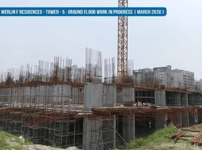 Image of 1400 Sq.ft 4 BHK Apartment / Flat for sale in F Residences Merlin Phase II, Rajarhat, Kolkata for Rs. 22000000