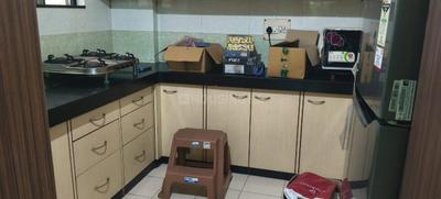 Kitchen Image of 600 Sq.ft 1 BHK Apartment / Flat for rent in Paranjape Ojas, Pashan Pune for Rs. 30000