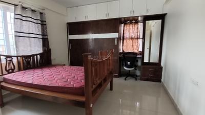 Bedroom Image of 1400 Sq.ft 2 BHK Builder Floor for rent in Kasturi Nagar Bengaluru for Rs. 50000