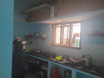 Kitchen Image of 750 Sq.ft 1 BHK Builder Floor for rent in White Town Puducherry for Rs. 10000
