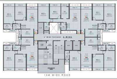 Image of 1369 Sq.ft 2 BHK Apartment / Flat for sale in Nerul, Navi Mumbai for Rs. 19000000
