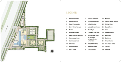 Image of 3457 Sq.ft 4 BHK Apartment / Flat for sale in Hero The Palatial, Sector 104, Gurgaon for Rs. 62500000
