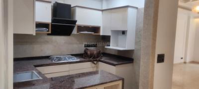 Kitchen Image of 1450 Sq.ft 3 BHK Builder Floor for rent in Chittaranjan Park New Delhi for Rs. 90000