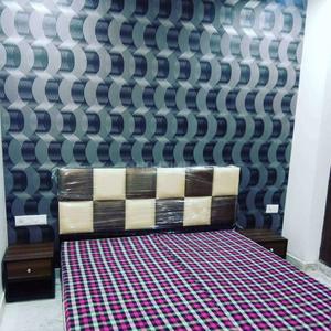 Bedroom Image of 660 Sq.ft 1 BHK Builder Floor for rent in Sector 14 Gurgaon for Rs. 30000