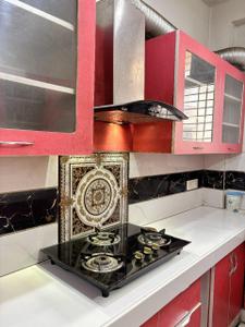 Kitchen Image of 3000 Sq.ft 3 BHK Apartment / Flat for rent in Sagar Apartments, Sector 56 Gurgaon for Rs. 65000