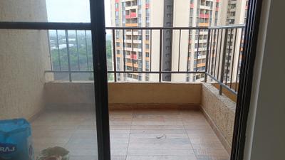 Balcony Image of 650 Sq.ft 1 BHK Apartment / Flat for rent in Shapoorji Pallonji Joyville Hadapsar Annexe, Shewalewadi Pune for Rs. 18000