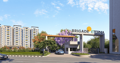 Image of 1620 Sq.ft 3 BHK Apartment / Flat for sale in Brigade Eternia, Yelahanka, Bengaluru for Rs. 22600000