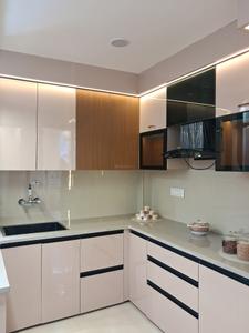 Kitchen Image of 850 Sq.ft 3 BHK Builder Floor for rent in Dwarka Mor New Delhi for Rs. 31000