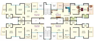 Image of 1420 Sq.ft 3 BHK Apartment / Flat for sale in Gawade Galaxy, Ravet, Pune for Rs. 9020000