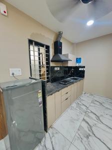 Kitchen Image of 550 Sq.ft 1 RK Builder Floor for rent in Mahalakshmi Nagar Indore for Rs. 15000