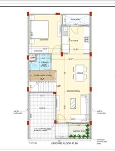 Floor Plan Image of 1800 Sq.ft 3 BHK Villa for sale in SBD Shri Brijdham, Bhawrasla Indore for Rs. 10000000