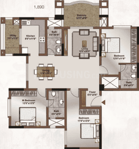 Image of 1880 Sq.ft 3 BHK Apartment / Flat for sale in Legacy Saviero, Horamavu, Bengaluru for Rs. 22900000