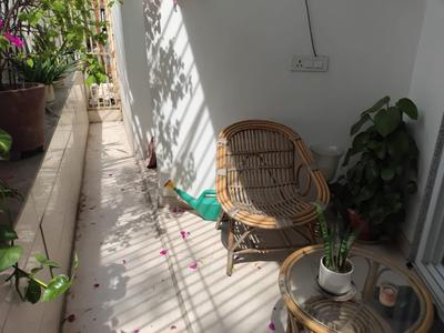 Balcony Image of 1500 Sq.ft 2 BHK Builder Floor for rent in Hauz Khas New Delhi for Rs. 85000
