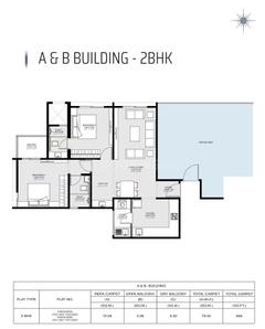 Image of 1120 Sq.ft 2 BHK Apartment / Flat for sale in Silver Astra, Hadapsar, Pune for Rs. 9000000