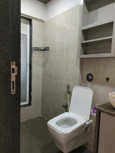 Common Bathroom Image of 900 Sq.ft 2 BHK Apartment / Flat for rent in Gurukrupa Marina Enclave, Malad West Mumbai for Rs. 60000