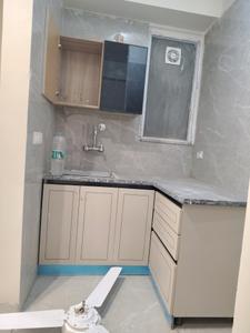 Kitchen Image of 500 Sq.ft 1 BHK Builder Floor for rent in Chhattarpur New Delhi for Rs. 17999