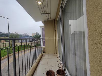 Balcony Image of 1097 Sq.ft 2 BHK Apartment / Flat for rent in Bhartiya Nikoo Homes Phase 2, Thanisandra Bengaluru for Rs. 52002