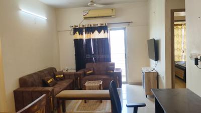Living Room Image of 1080 Sq.ft 2 BHK Apartment / Flat for rent in Adani The Meadows, Shantigram Ahmedabad for Rs. 36000