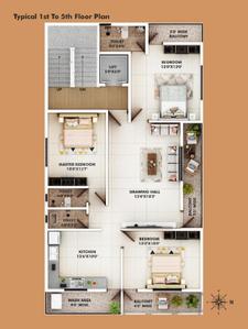 Image of 1800 Sq.ft 3 BHK Apartment / Flat for sale in Manish Nagar, Nagpur for Rs. 7000000