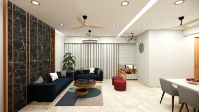 Living Room Image of 2550 Sq.ft 3 BHK Apartment / Flat for rent in Vinayak Courtyard , PDPU Road Gandhinagar for Rs. 49000