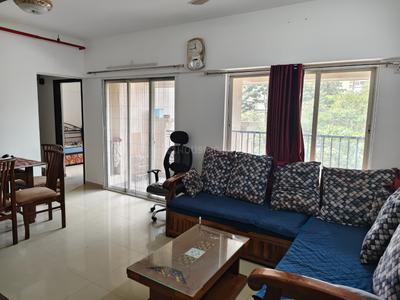 Living Room Image of 900 Sq.ft 2 BHK Apartment / Flat for rent in Puraniks Aldea, Mahalunge Pune for Rs. 40000