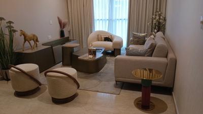 Living Room Image of 1250 Sq.ft 3 BHK Apartment / Flat for sale in Adani Ten BKC, Bandra East Mumbai for Rs. 80000000